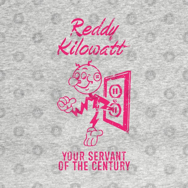 Reddy Kilowatt - Vintage Retrocolor Red by Sayang Anak